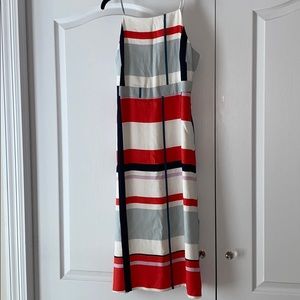 Ann Taylor Linen Plaid Dress